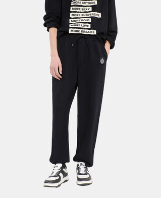 The Kooples HERREN BLACK schwarze jogginghose mit wappen