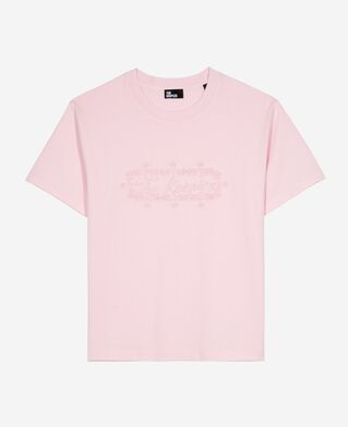 The Kooples MUJER LILA camiseta con bordado del logo en color rosa pálido