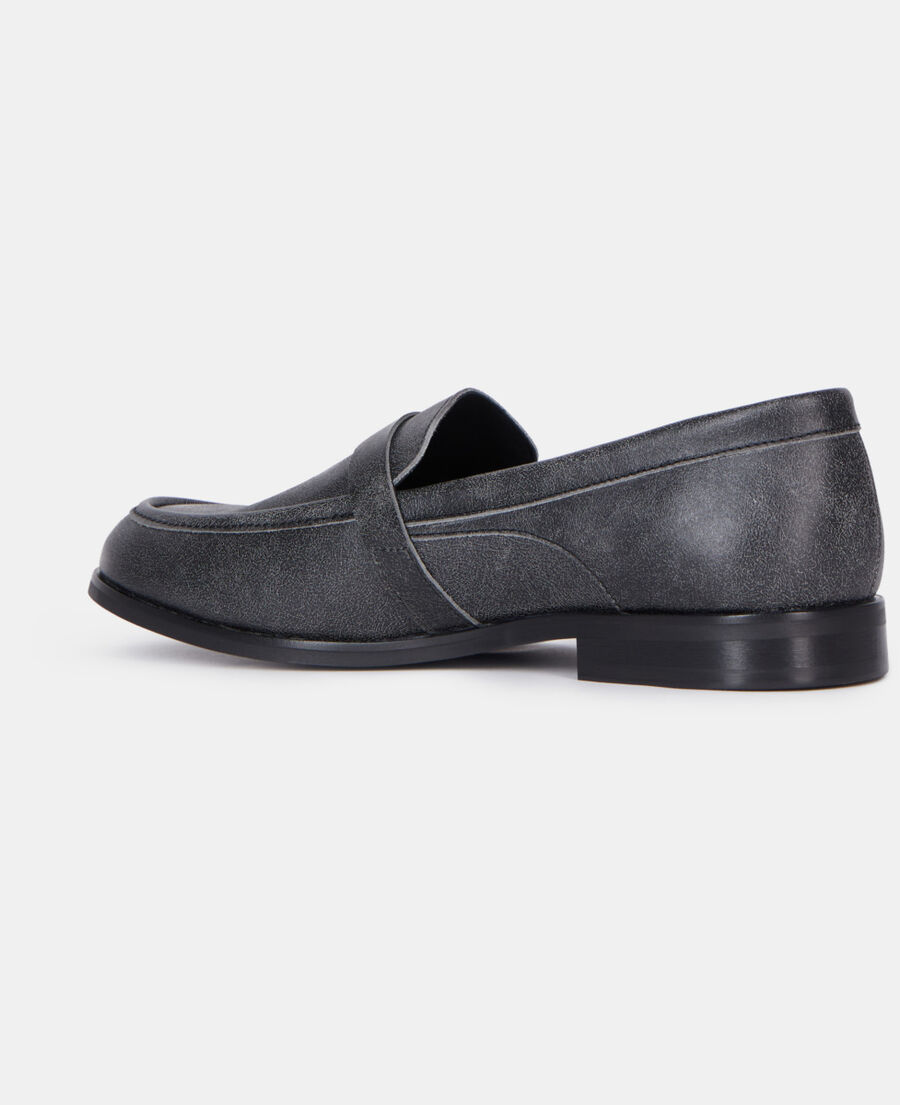The Kooples MEN BLACK black leather loafers with western buckle