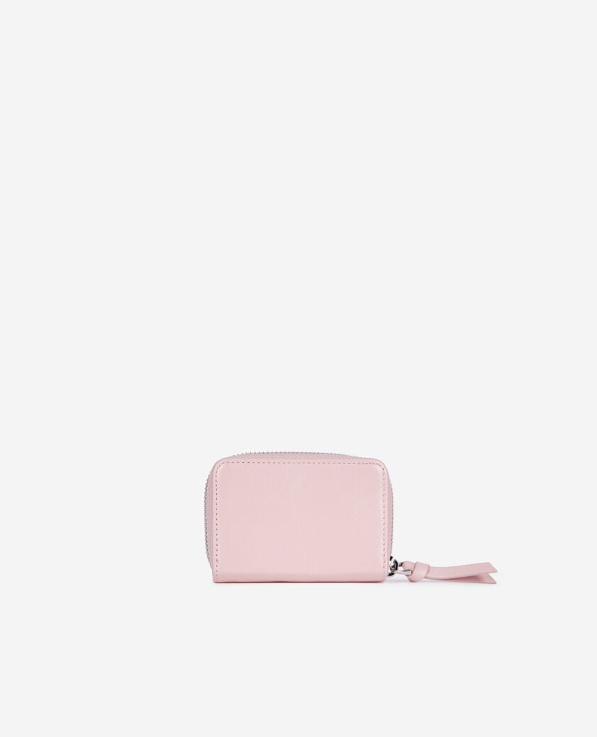 The Kooples WOMEN PINK amelia pink leather coin purse