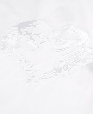 The Kooples FEMME WHITE chemise avec broderie skull heart blanche