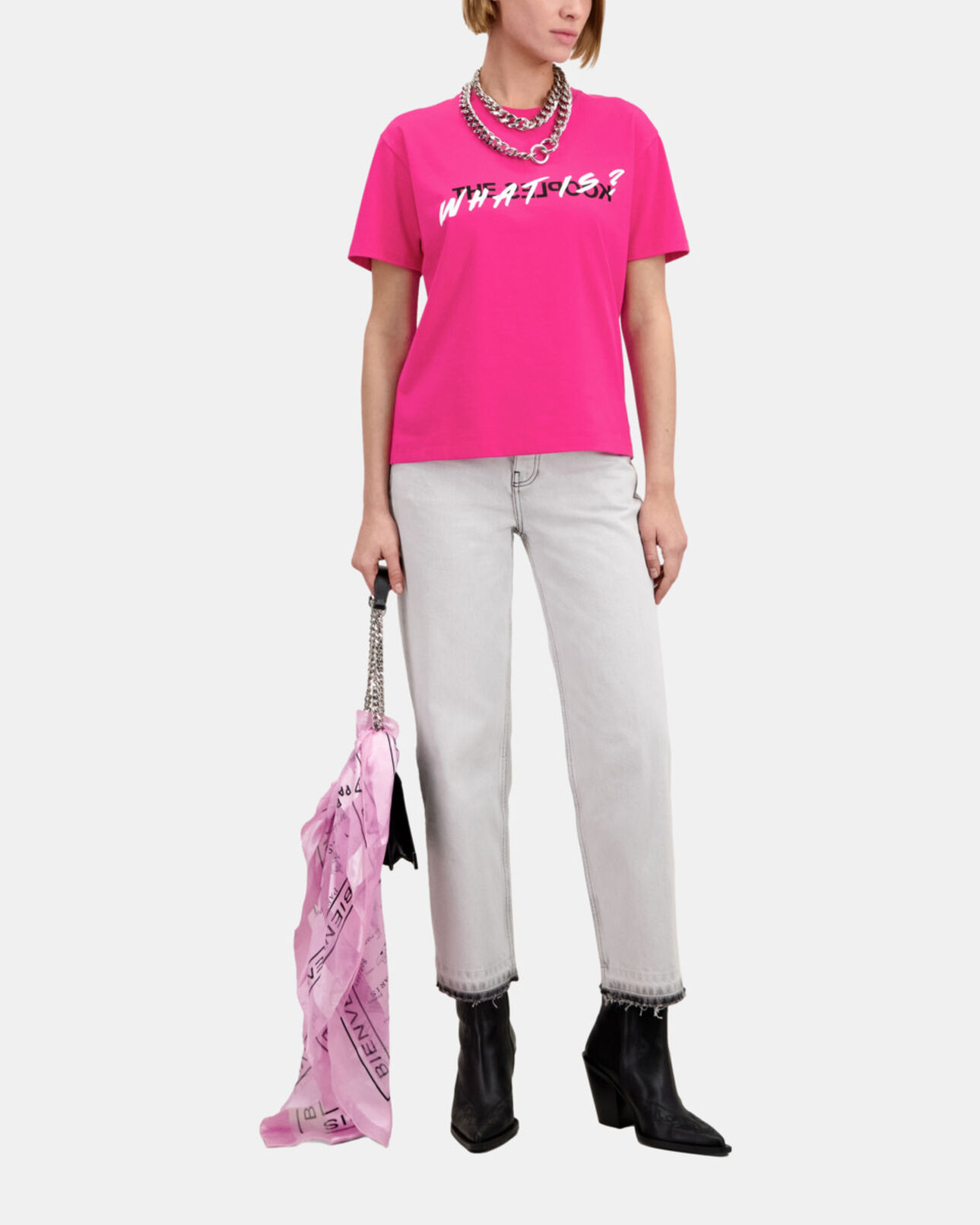 The Kooples FEMME FUSHIA t-shirt what is fuchsia