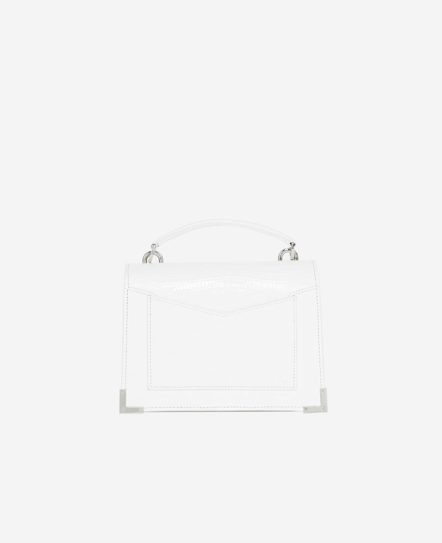 small white leather emily bag