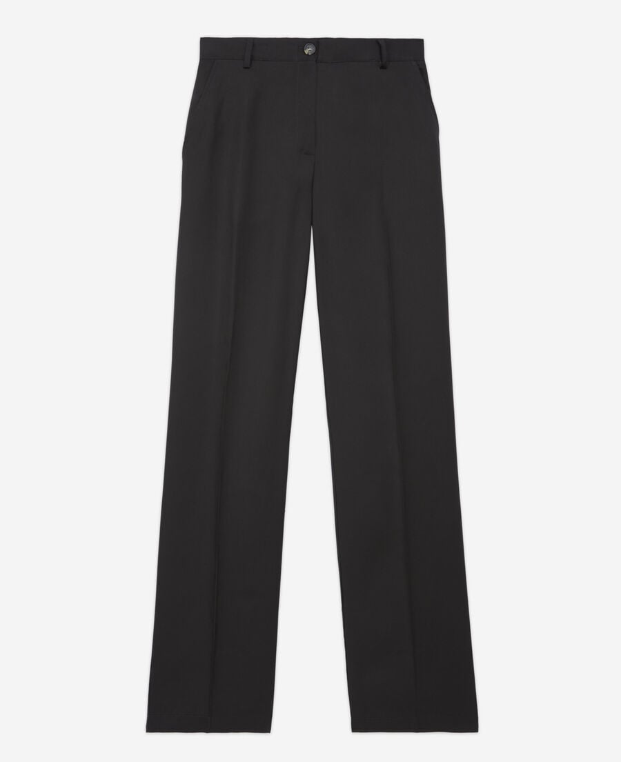 The Kooples WOMEN BLACK black tencel military-style pants