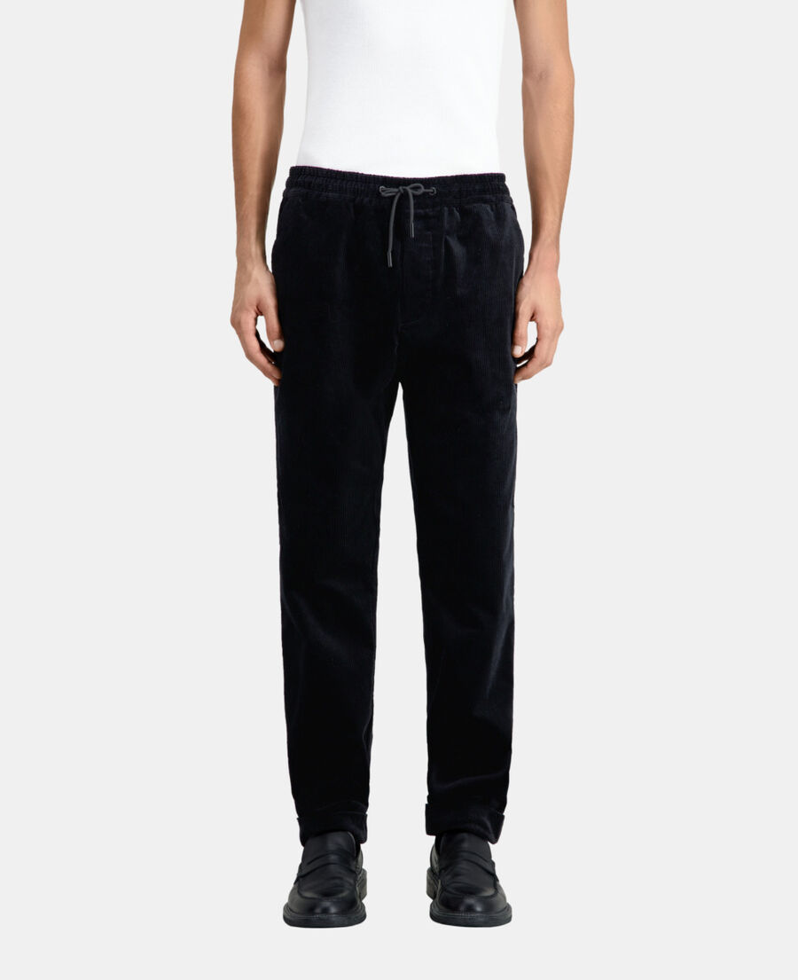 black corduroy trousers