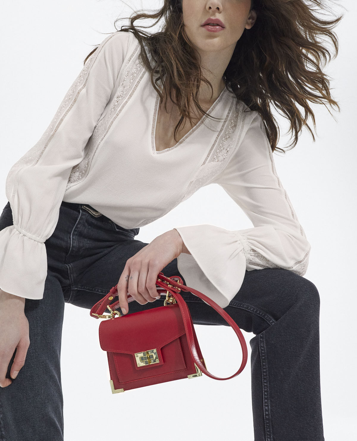Sac emily rouge the kooples sales