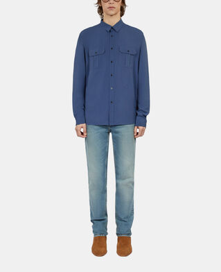 The Kooples HERREN MIDDLE NAVY königsblaues hemd