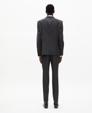 The Kooples HERREN GREY schwarzes slim fit-anzugsjackett aus wolle