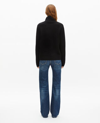 The Kooples WOMEN BLACK black wool sweater