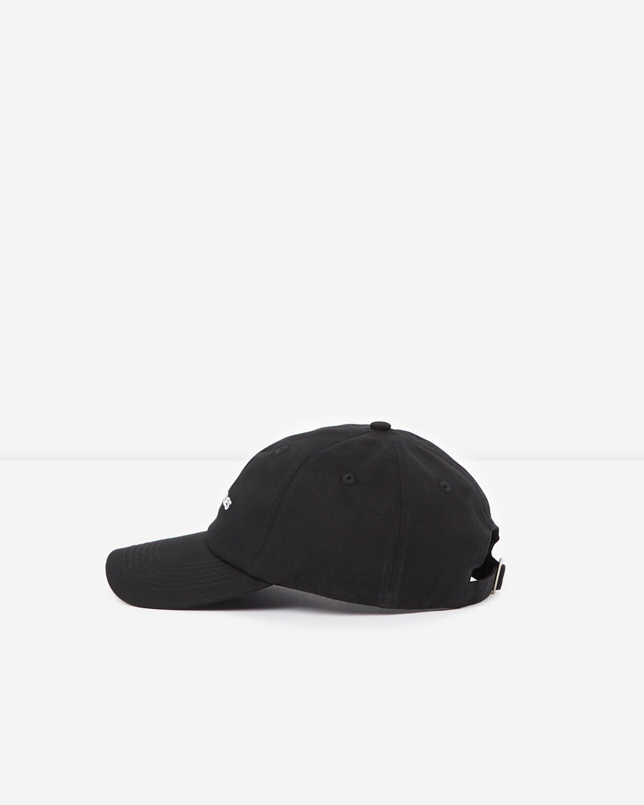 The Kooples MEN BLACK black cotton cap with the kooples paris screen print