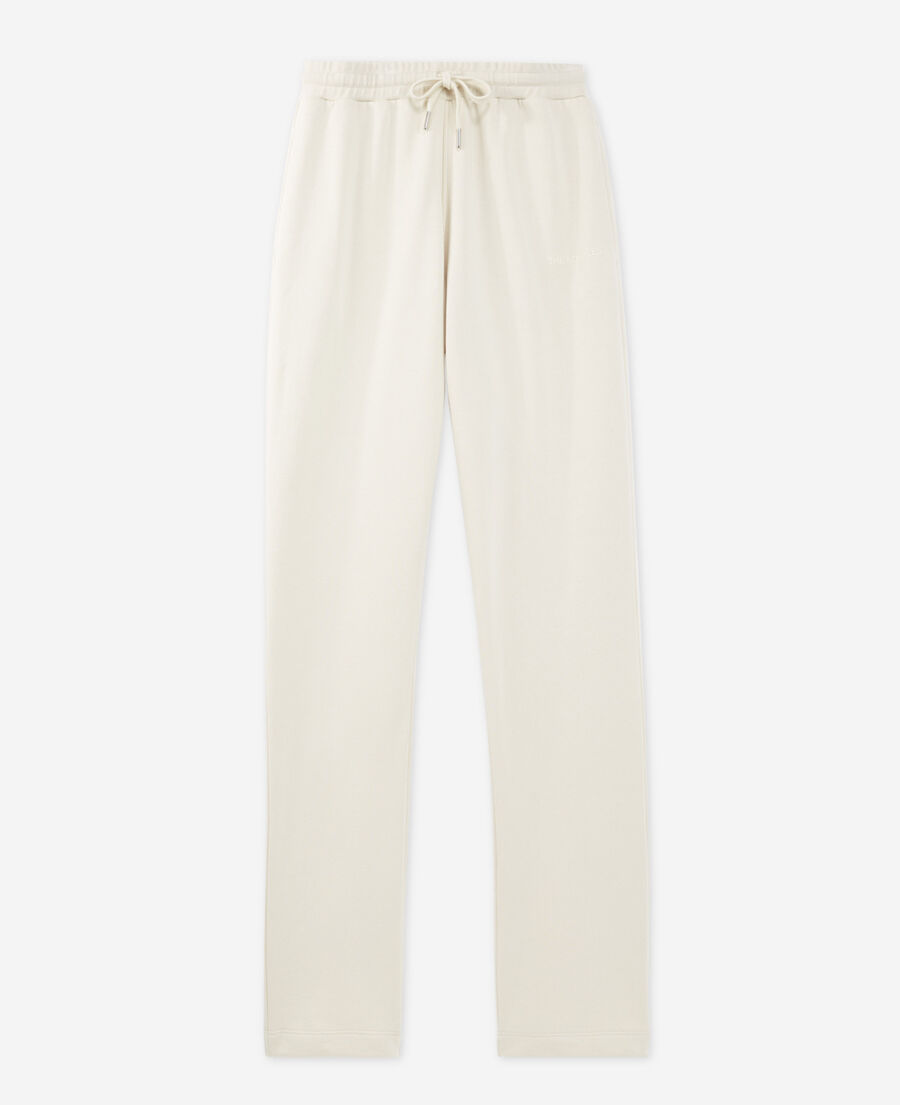 The Kooples F ECRU straight-cut ecru joggers
