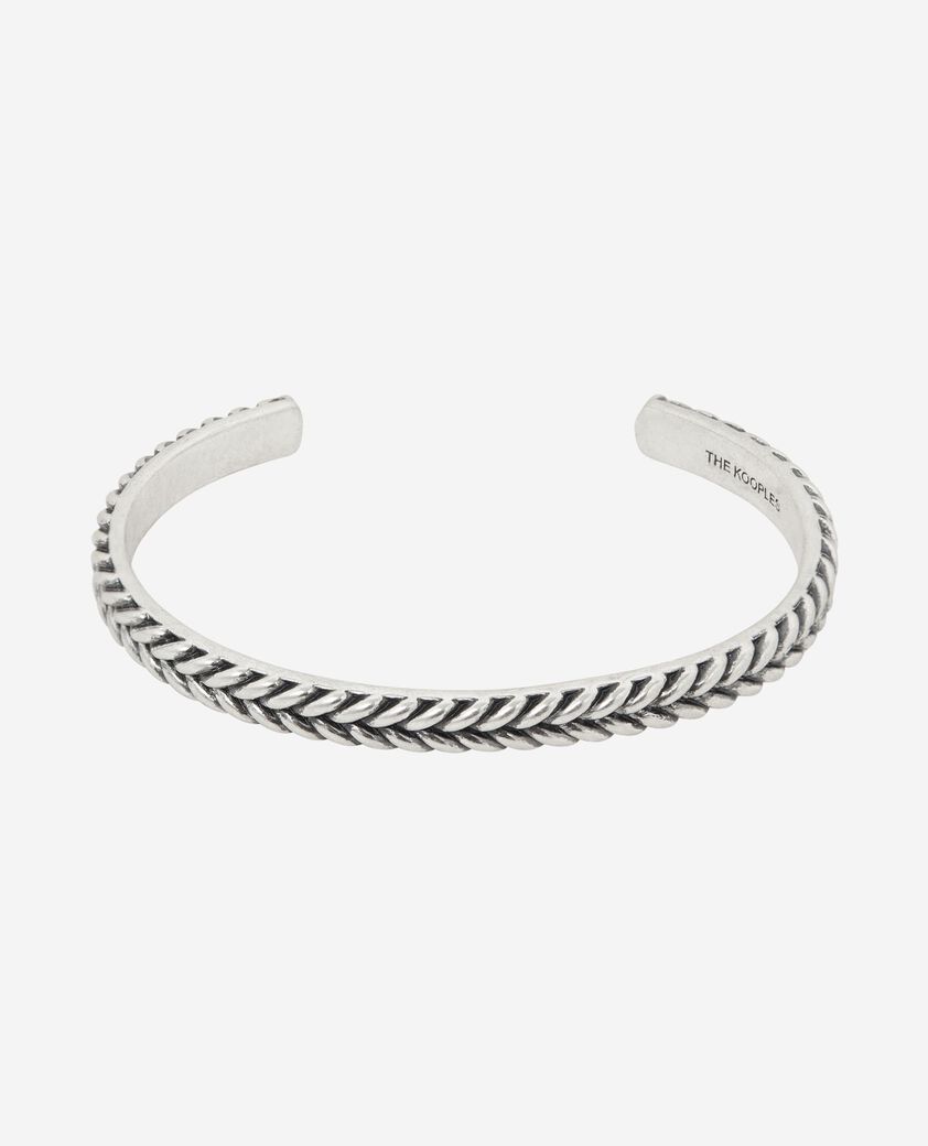 The Kooples HOMME SILVER bracelet jonc argenté