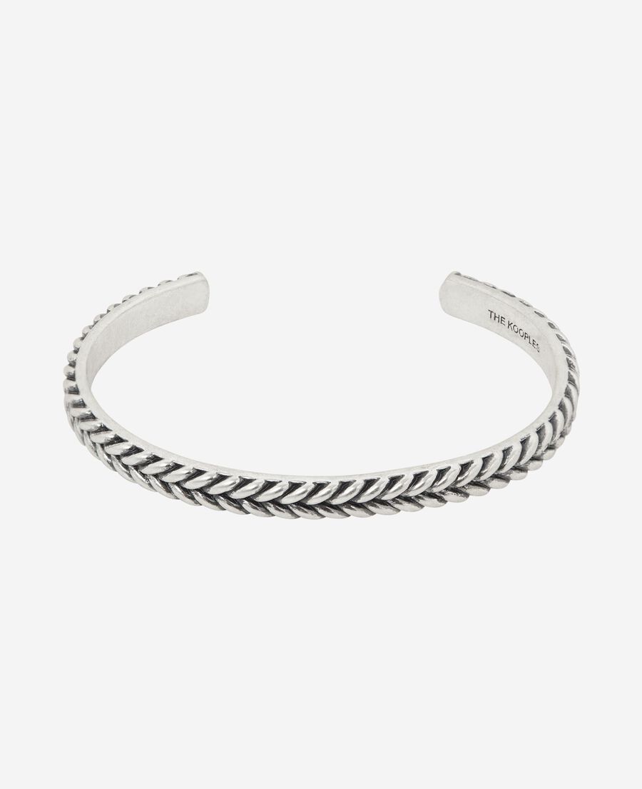 The Kooples HOMME SILVER bracelet jonc argenté