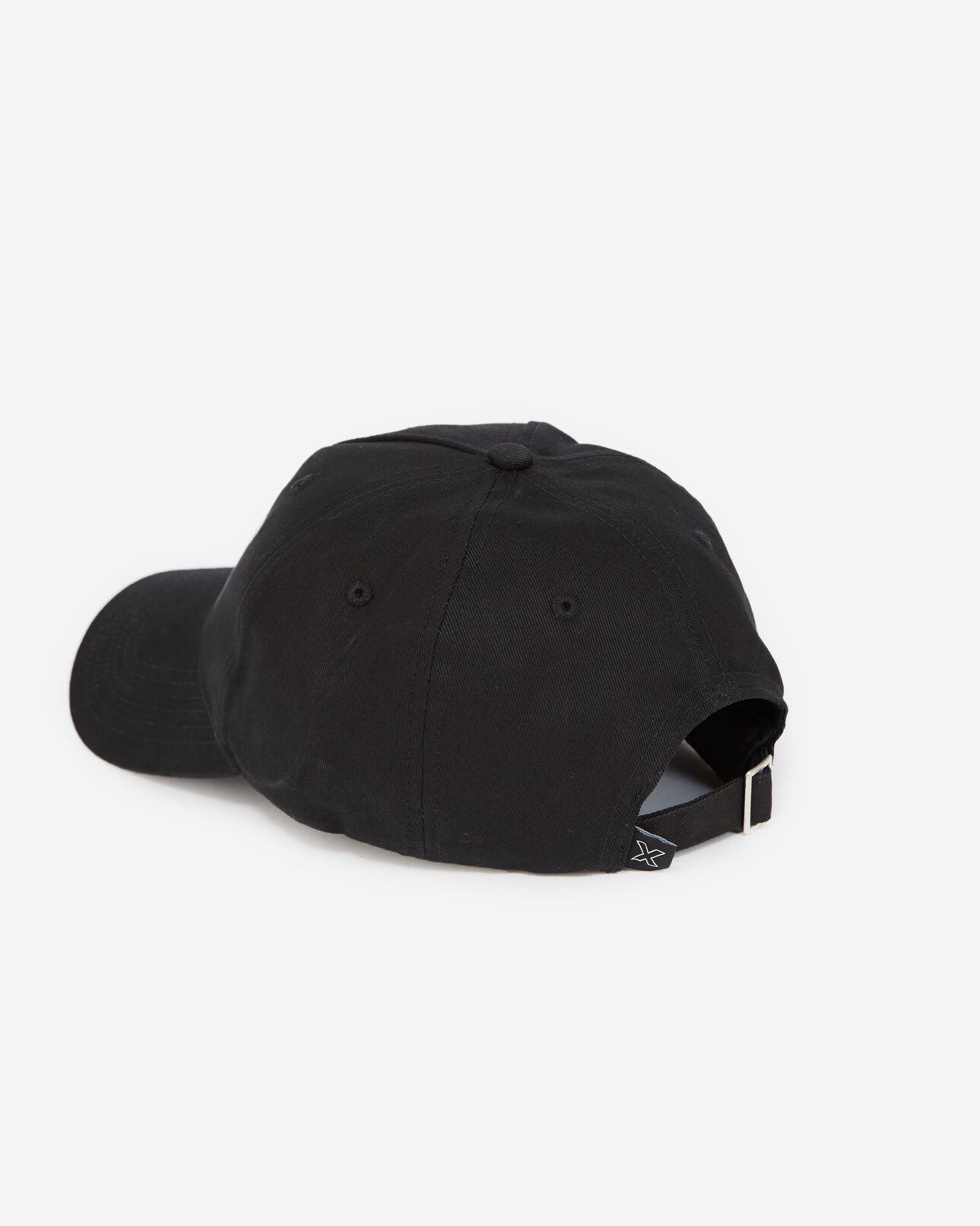 The Kooples MEN BLACK black cotton cap with square logo patch