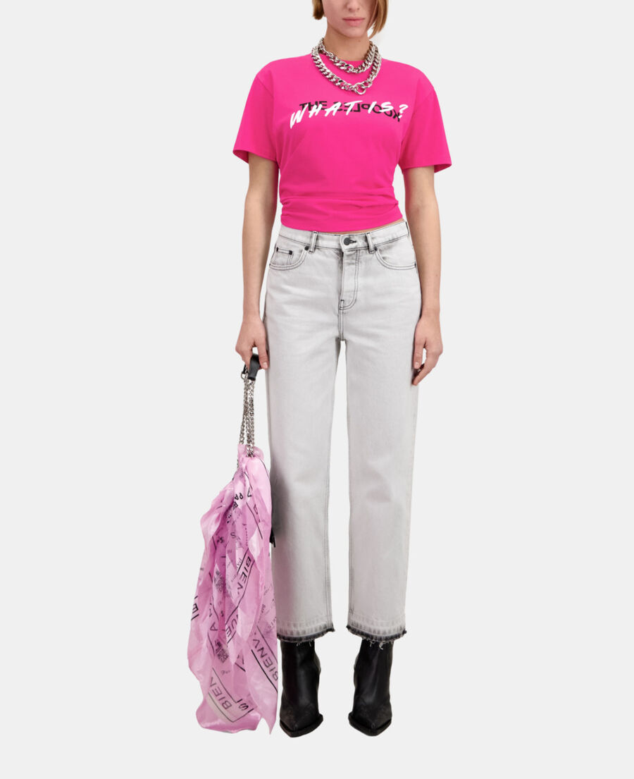 The Kooples WOMEN FUSHIA women's fuchsia what is t-shirt