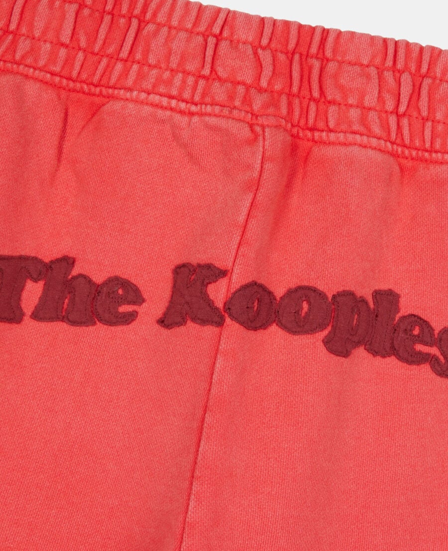 The Kooples DAMEN RUBIS rote jogginghose mit logo