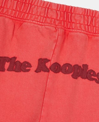 The Kooples DAMEN RUBIS rote jogginghose mit logo