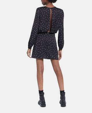 The Kooples WOMEN BLACK short dress with heart print