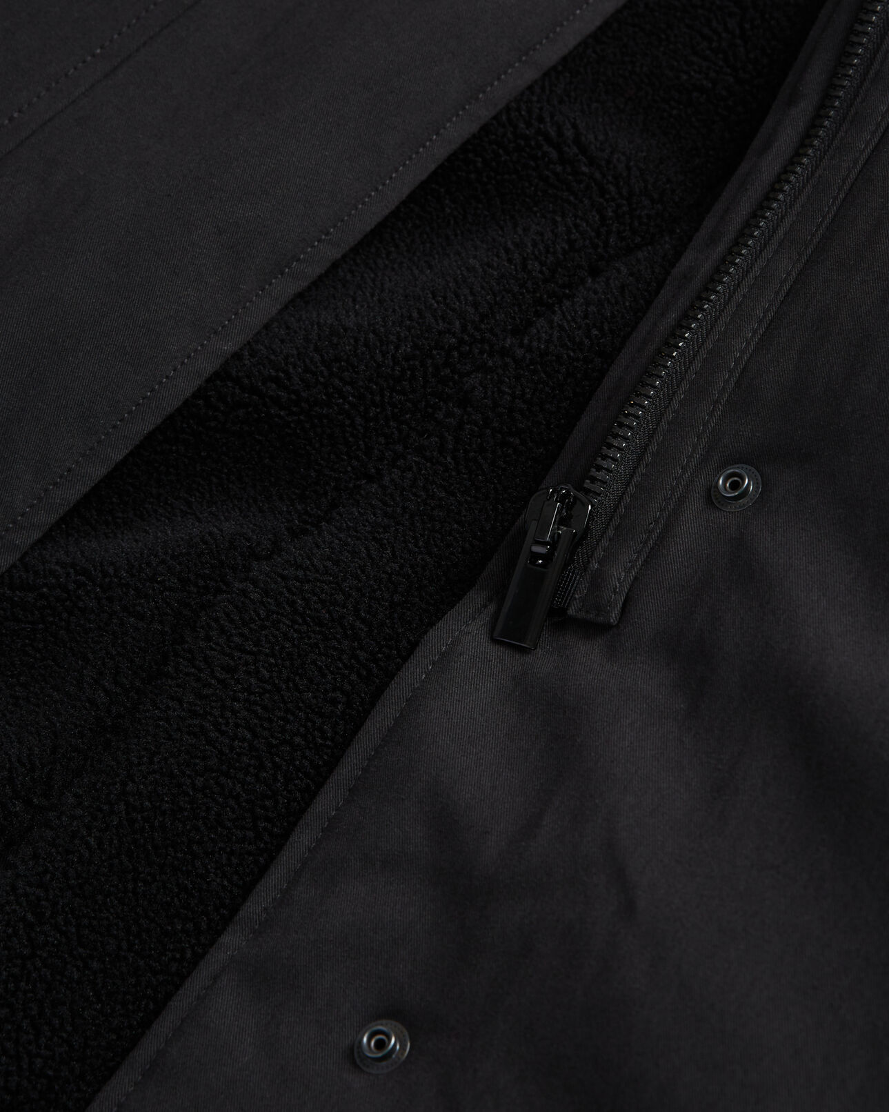 The Kooples WOMEN BLACK long black parka