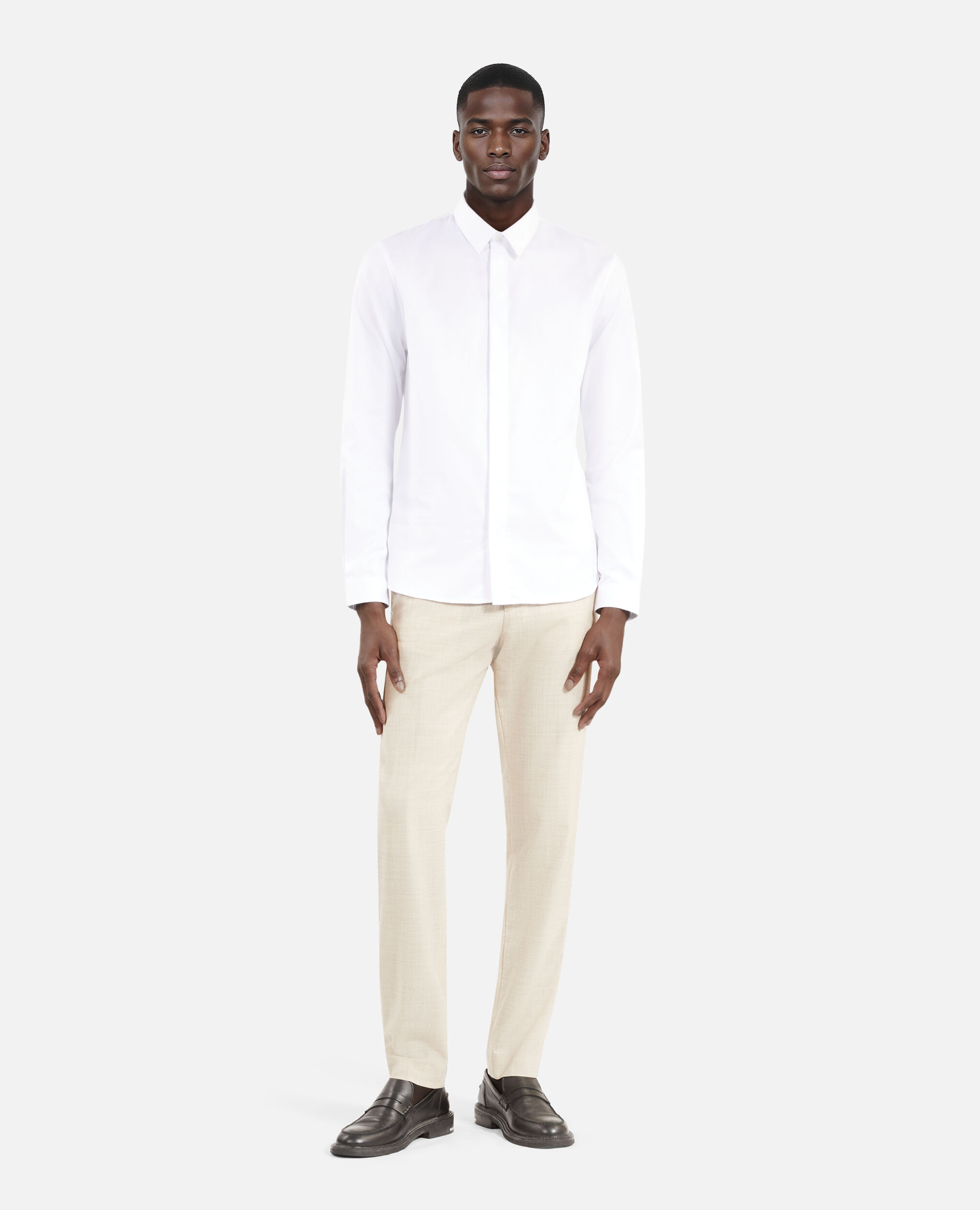 Formal white shirt, WHITE, hi-res image number null
