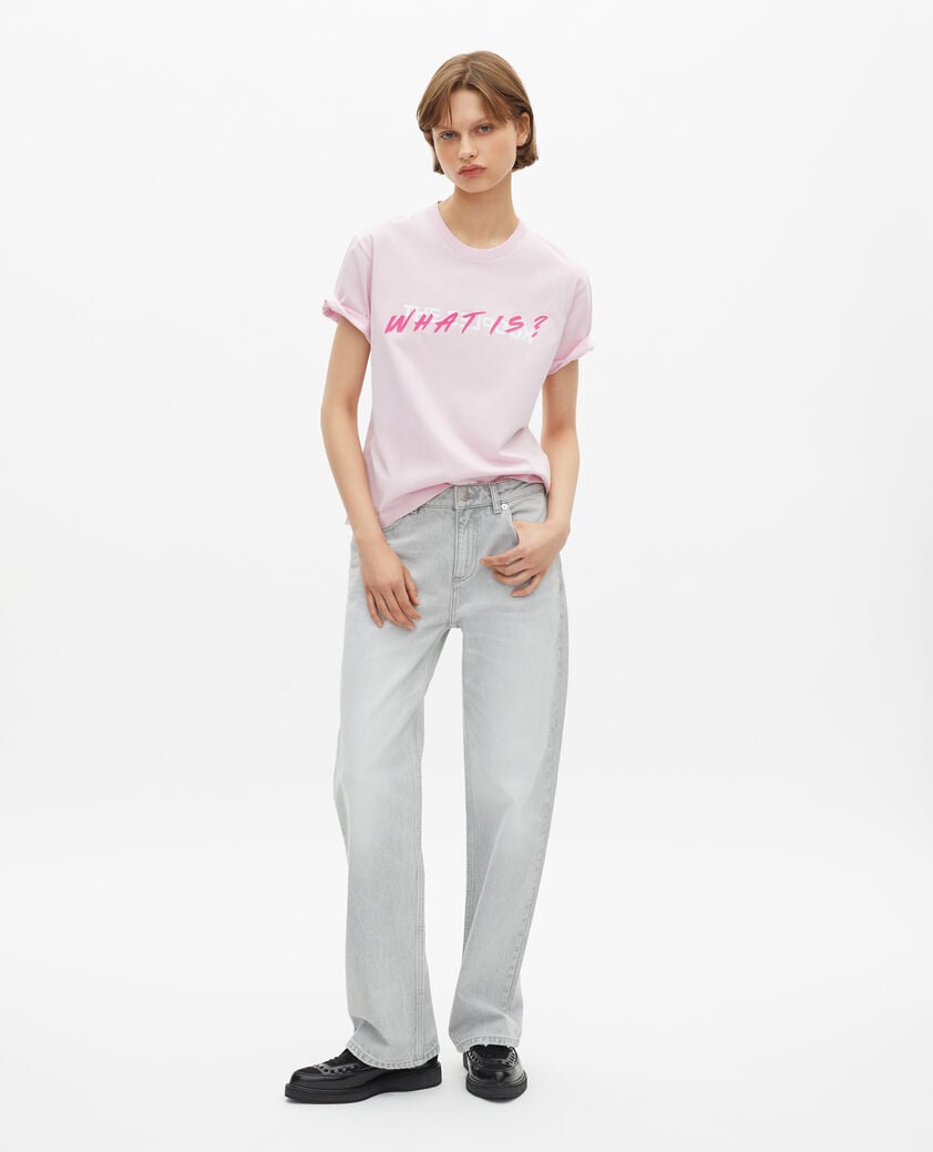 The Kooples WOMEN PALE PINK women's pink what is t-shirt