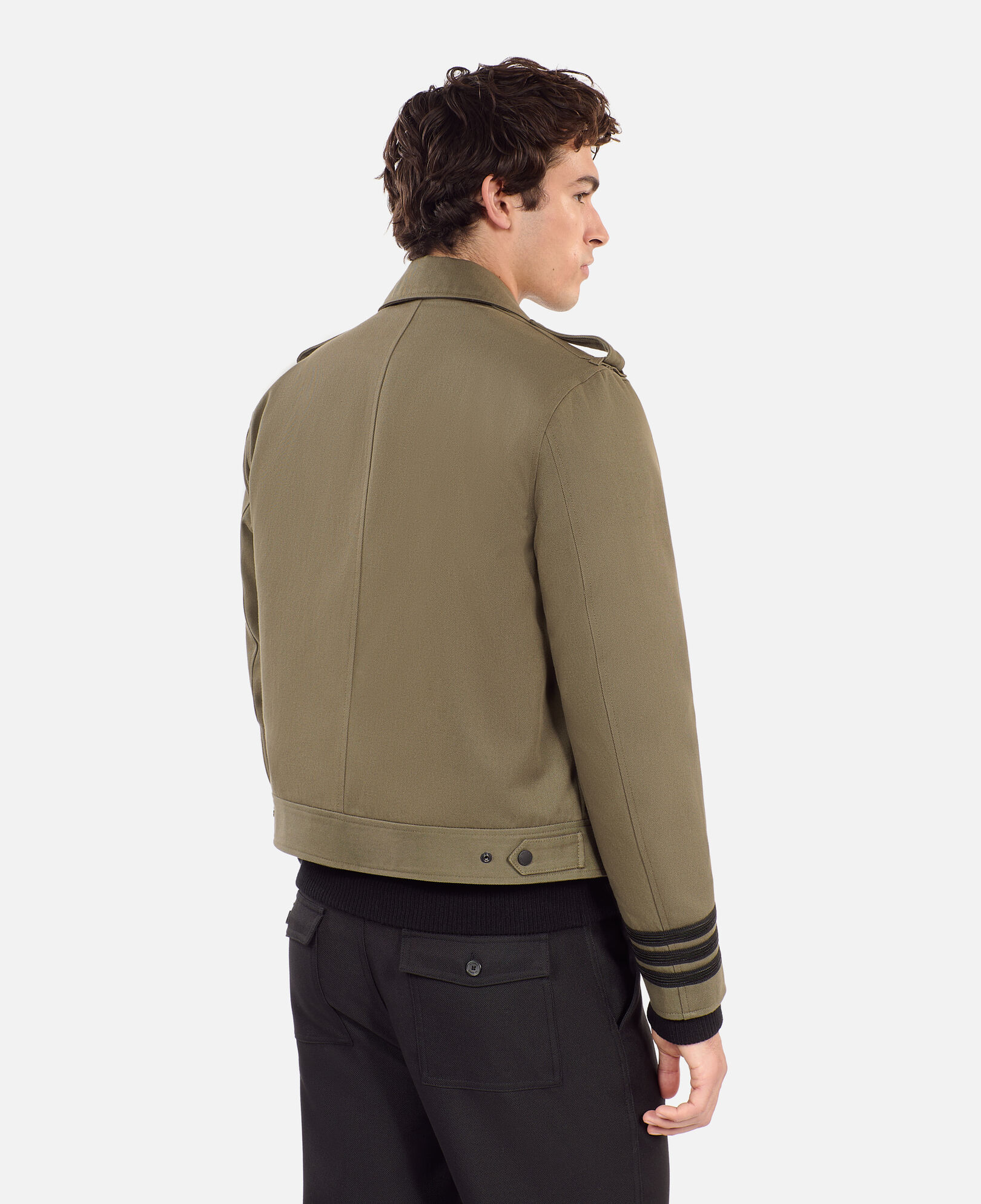 The Kooples HOMME OLIVE NIGHT blouson style officier kaki
