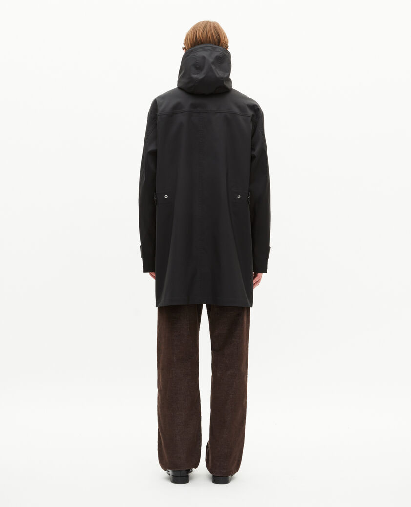 The Kooples H BLACK black hooded water-repellent parka