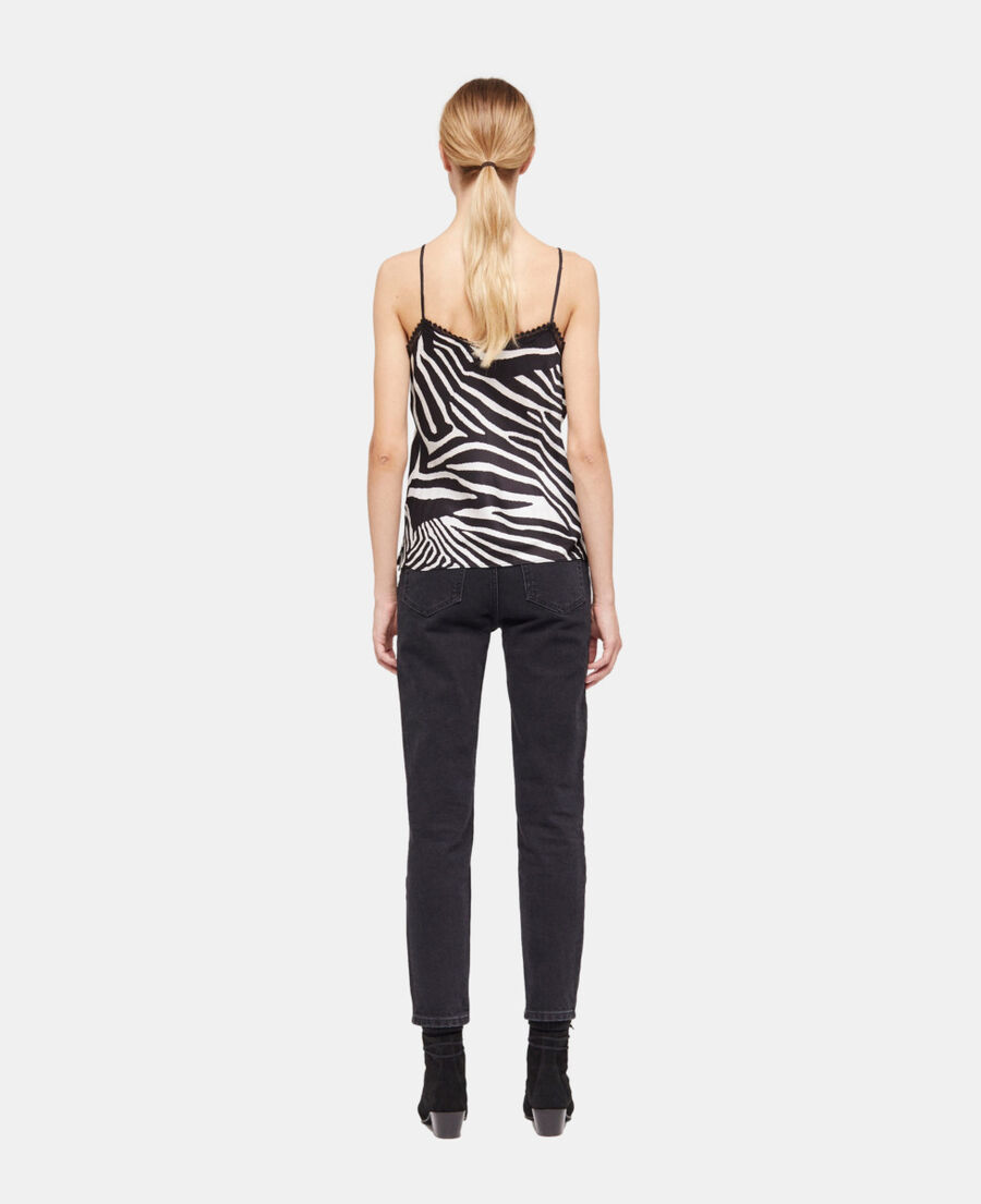 The Kooples F BLACK WHITE printed camisole