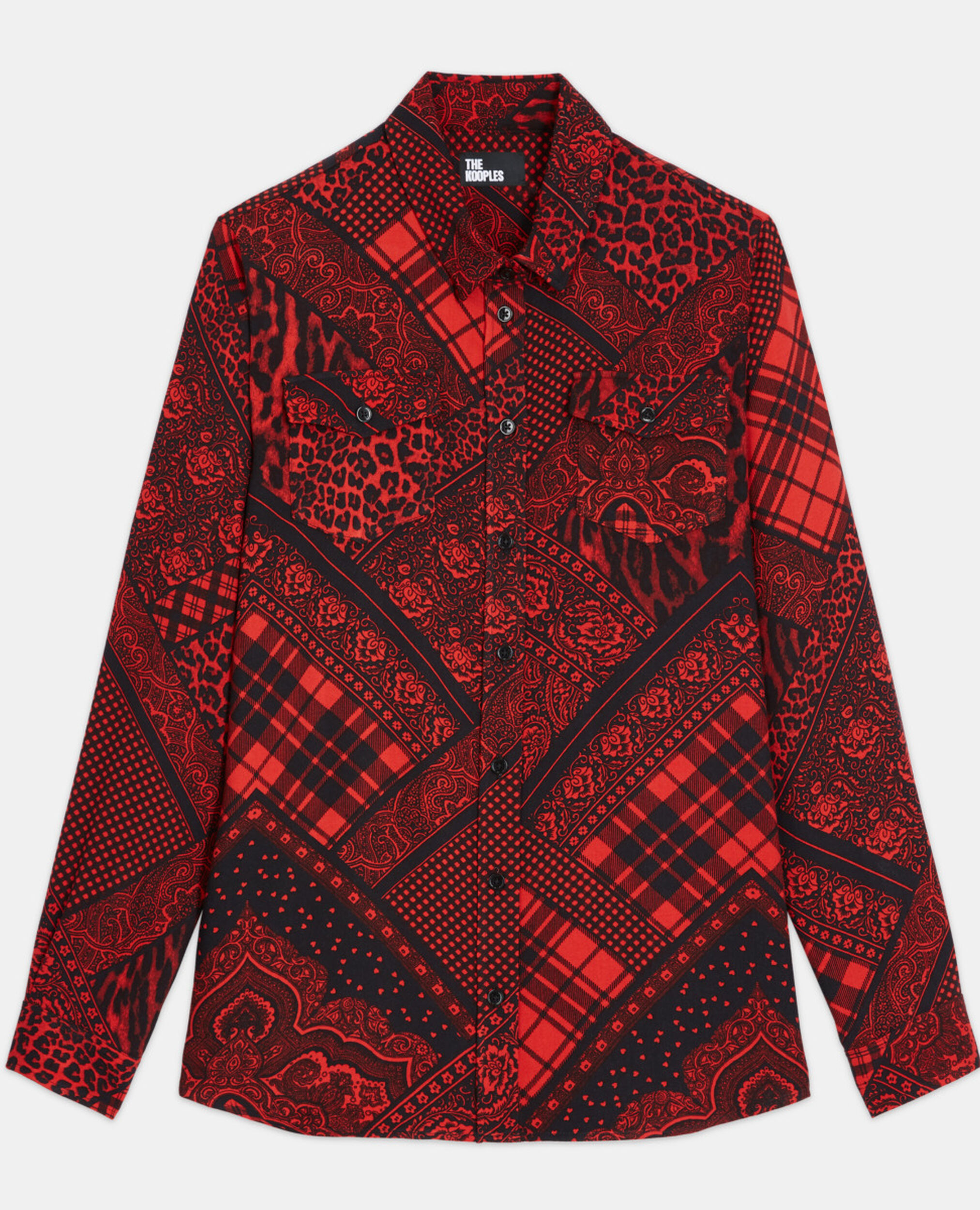 Printed shirt, RED / BLACK, hi-res image number null