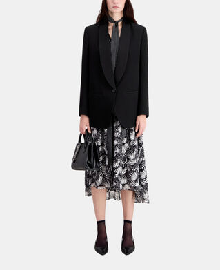 The Kooples WOMEN BLACK black crepe suit jacket