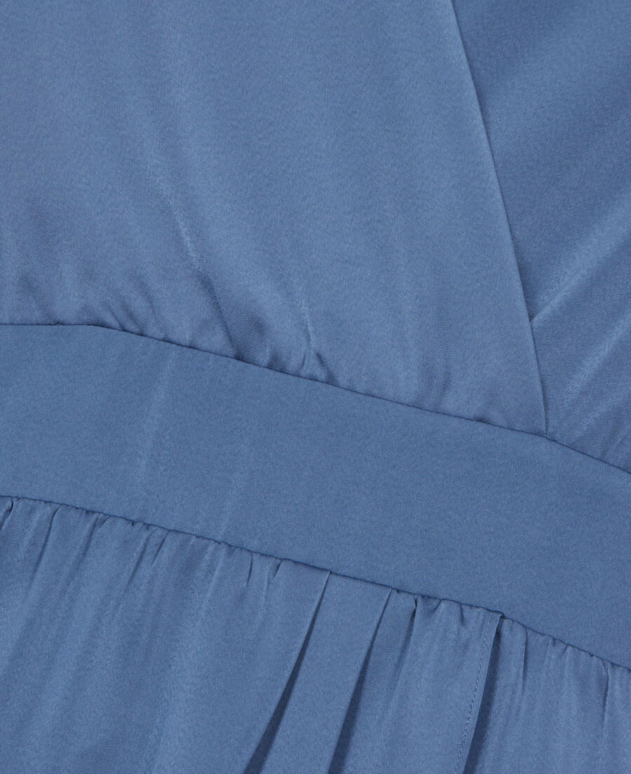 The Kooples WOMEN BLUE VINTAGE short blue dress