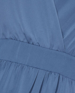 The Kooples WOMEN BLUE VINTAGE short blue dress