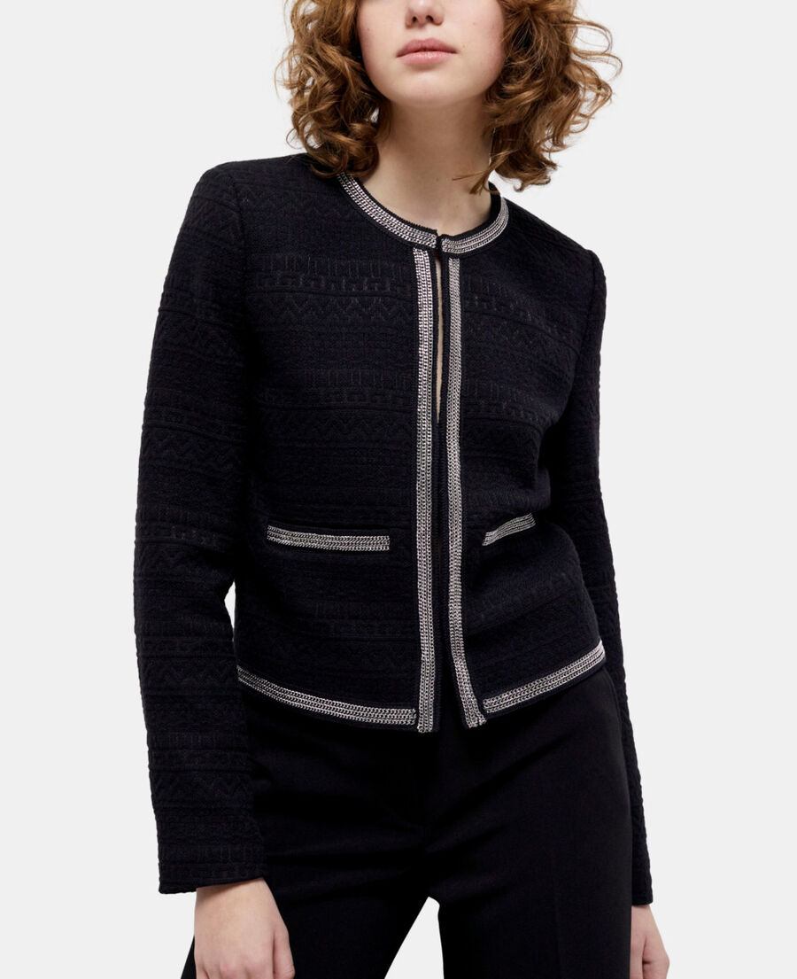 The Kooples FEMME BLACK veste courte noire