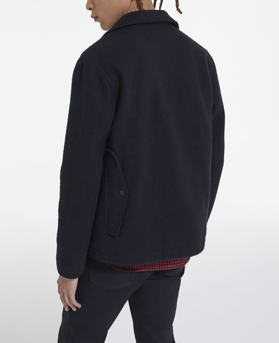 black wool jacket