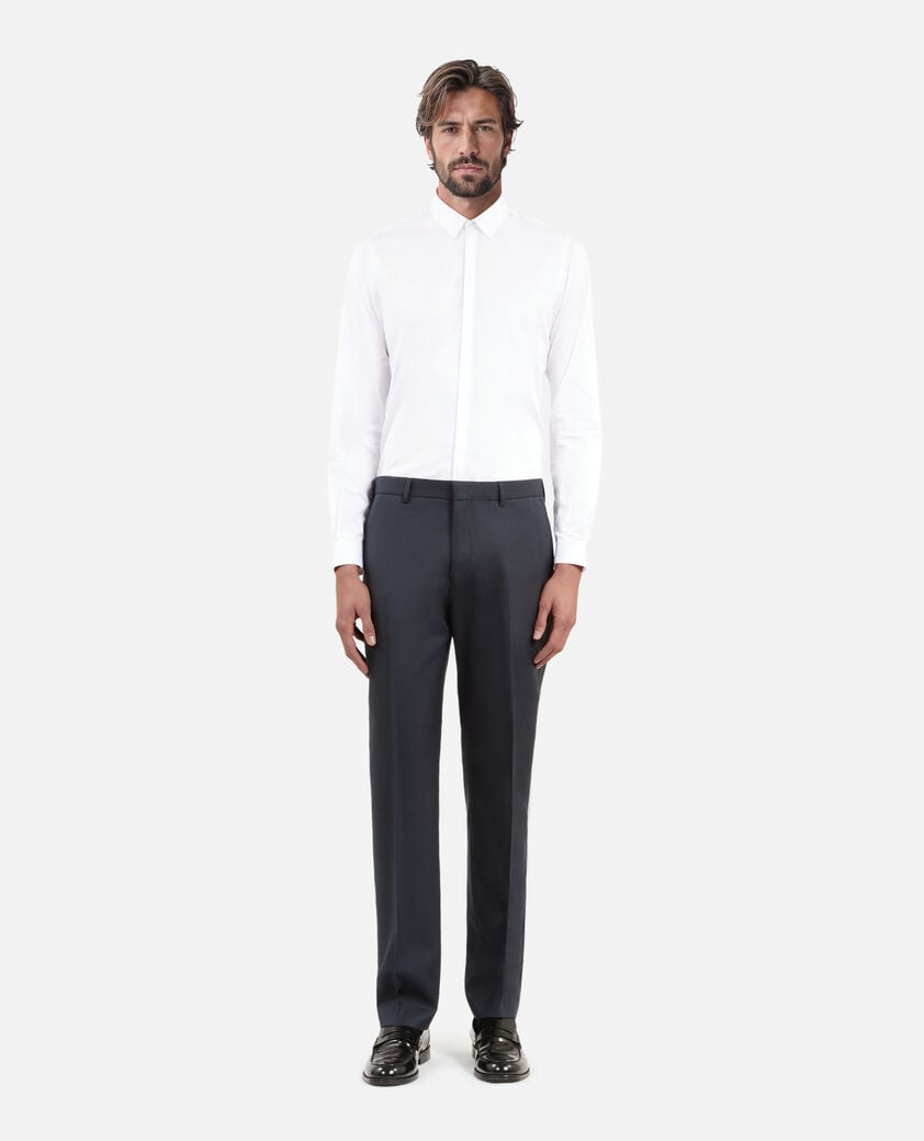 The Kooples HOMME BLUE PETROL pantalon de costume droit bleu