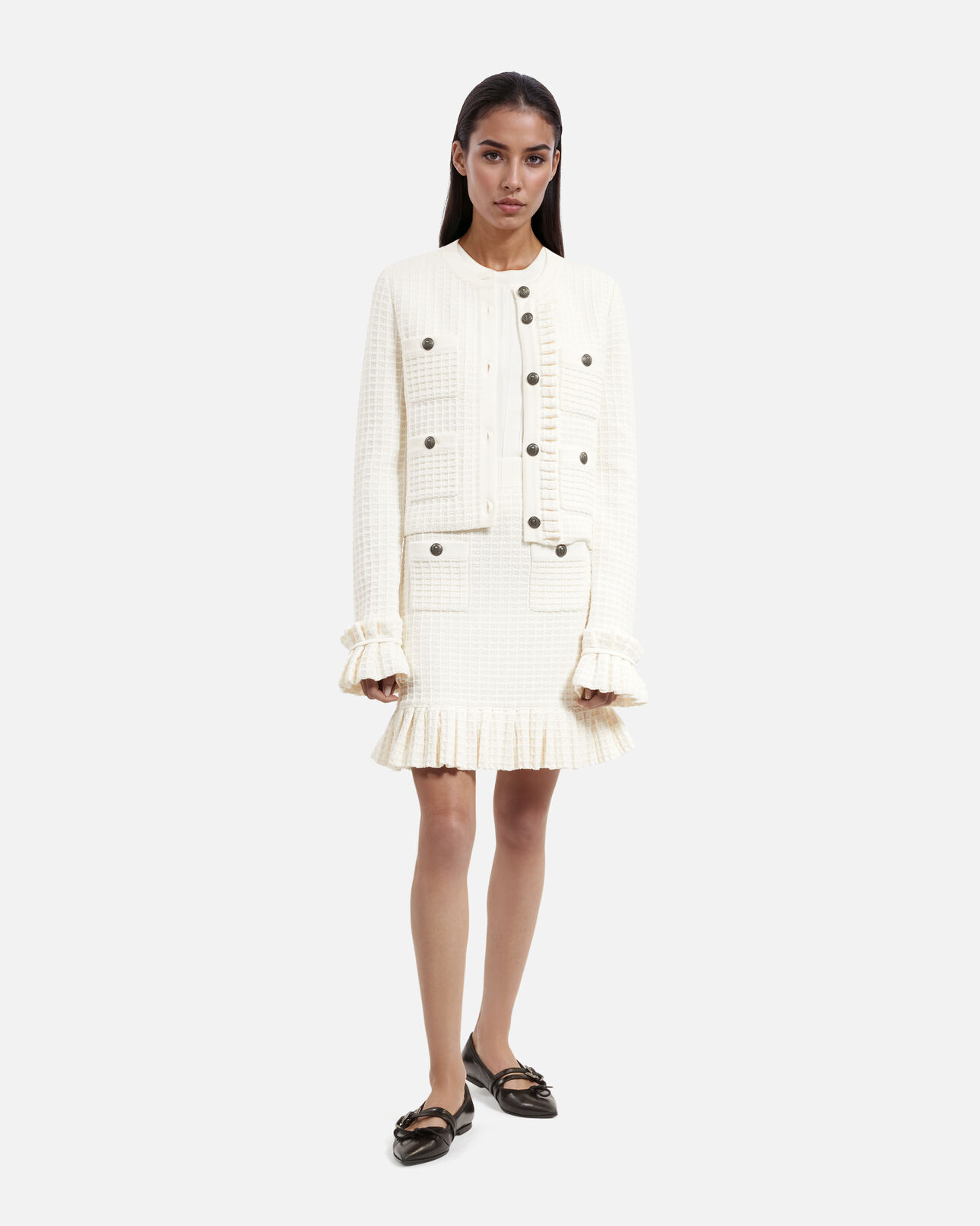 The Kooples MUJER ECRU cárdigan crudo