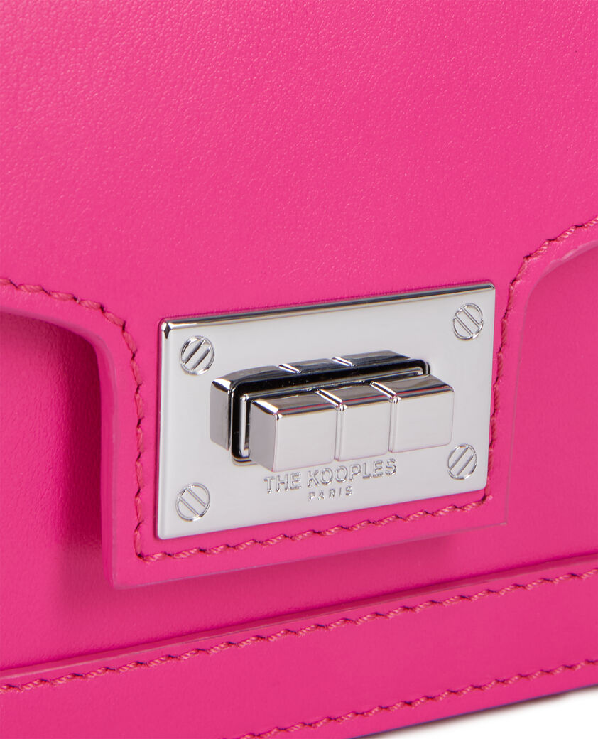 The Kooples WOMEN PINK emily new nano bag in fuchsia leather