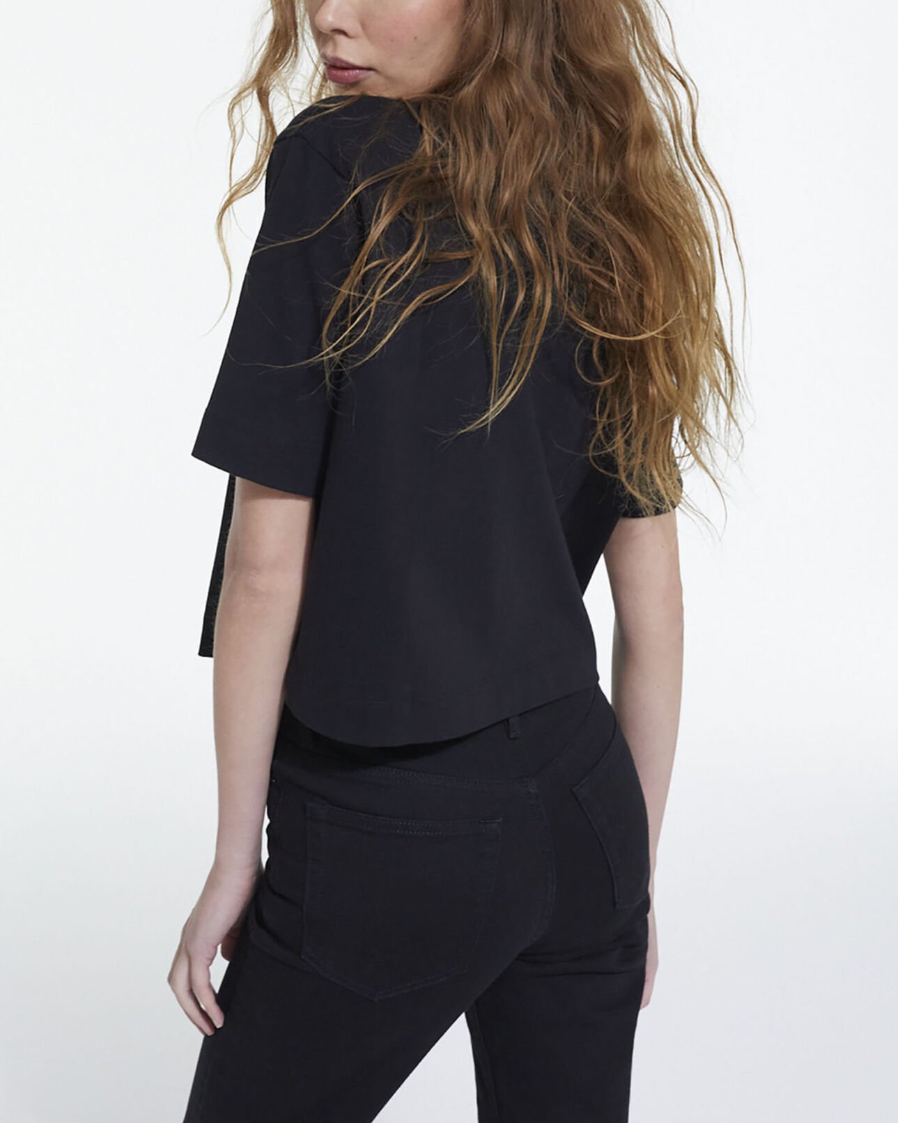 The Kooples FEMME BLACK t-shirt logo the kooples noir