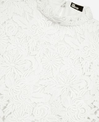 The Kooples FEMME ECRU top en dentelle fleurie &eacute;cru