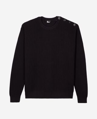 The Kooples HERREN DARK NAVY pullover mit kn&ouml;pfen marine