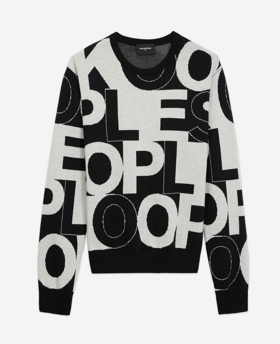 merino sweater with the kooples logo