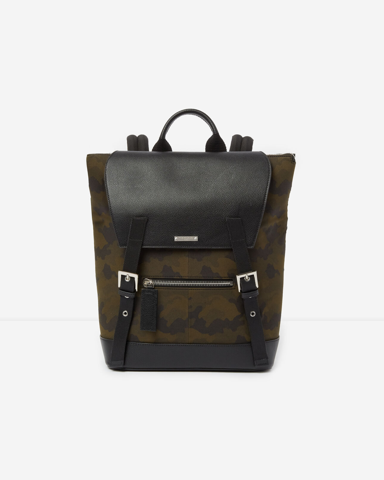 The Kooples HOMME CAMOUFLAGE sac à dos cuir et camouflage graphique zayn by the kooples