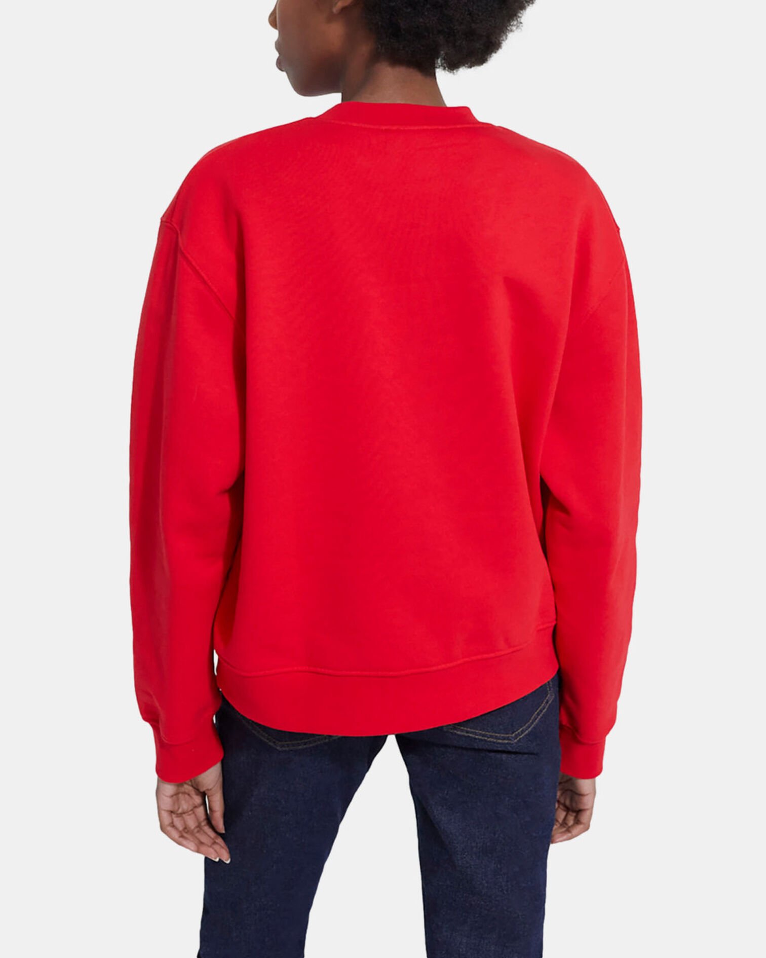 Sweat en coton rouge, TANGO RED, hi-res image number null
