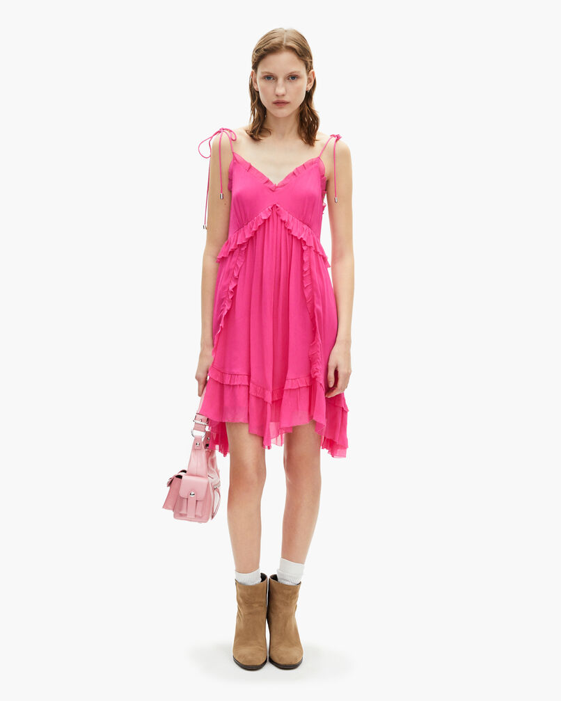 The Kooples FEMME FUSHIA robe courte fuchsia