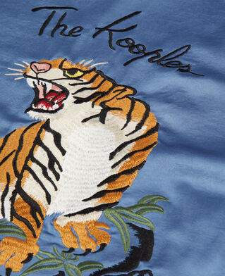 The Kooples HOMME BLACK blouson réversible satiné avec broderie noir