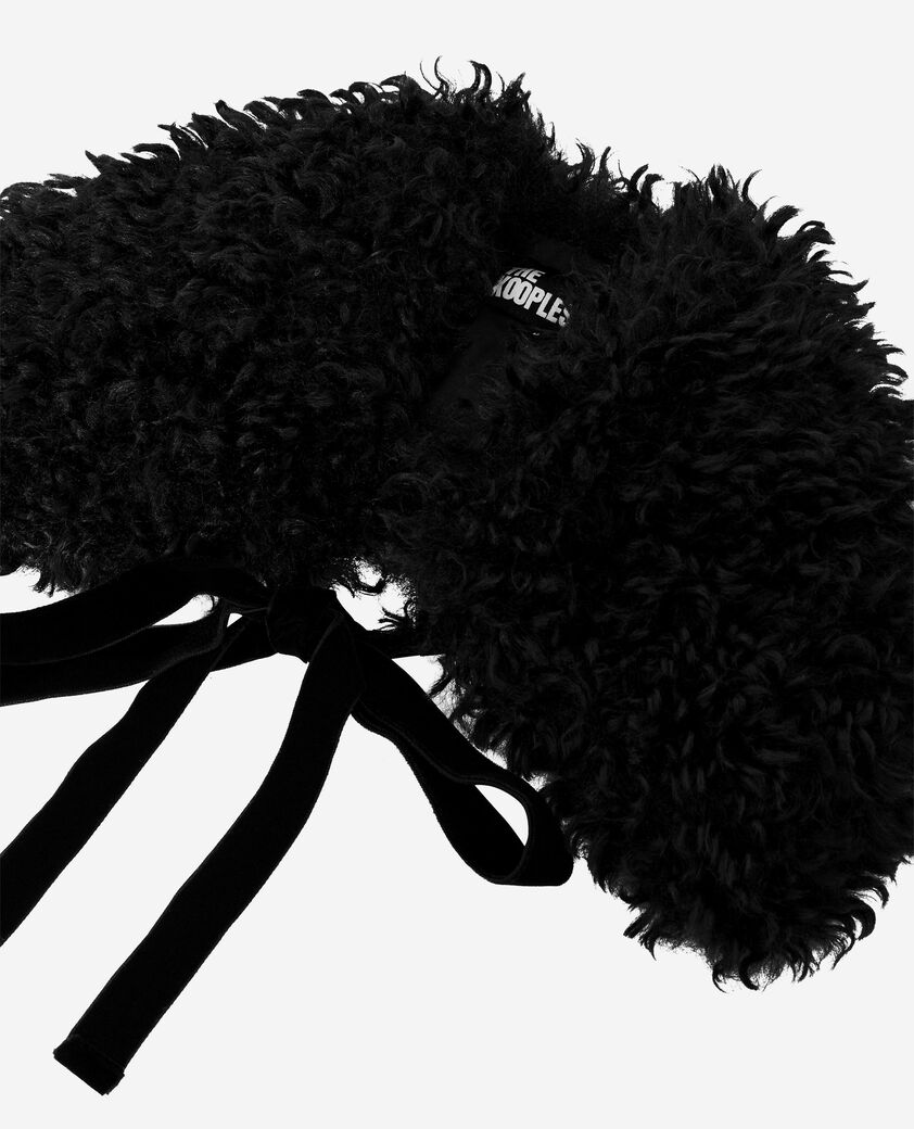 The Kooples WOMEN BLACK black bouclette collar