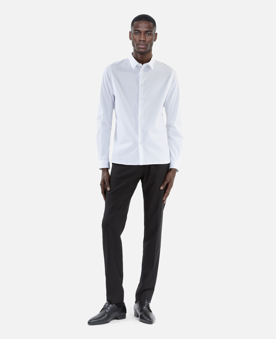 The Kooples HERREN WHITE elegantes, weißes hemd aus popeline