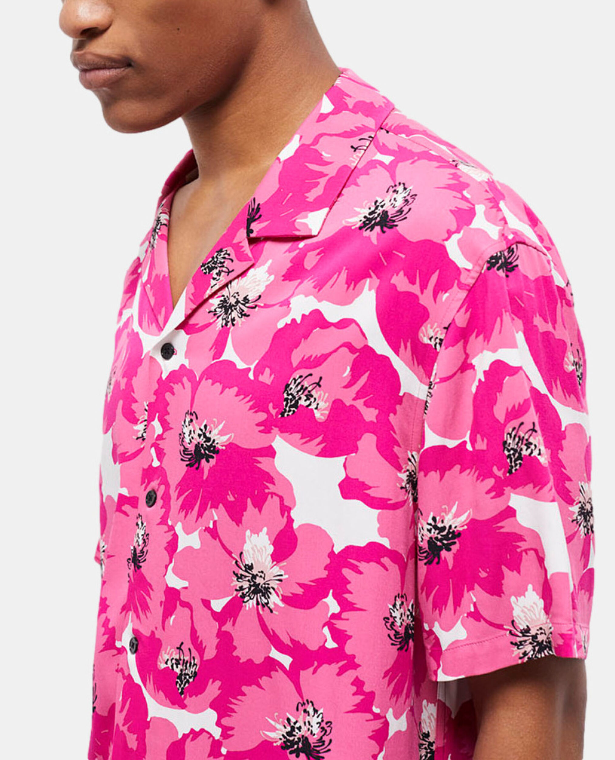Lässiges Hemd mit Print, PINK, hi-res image number null