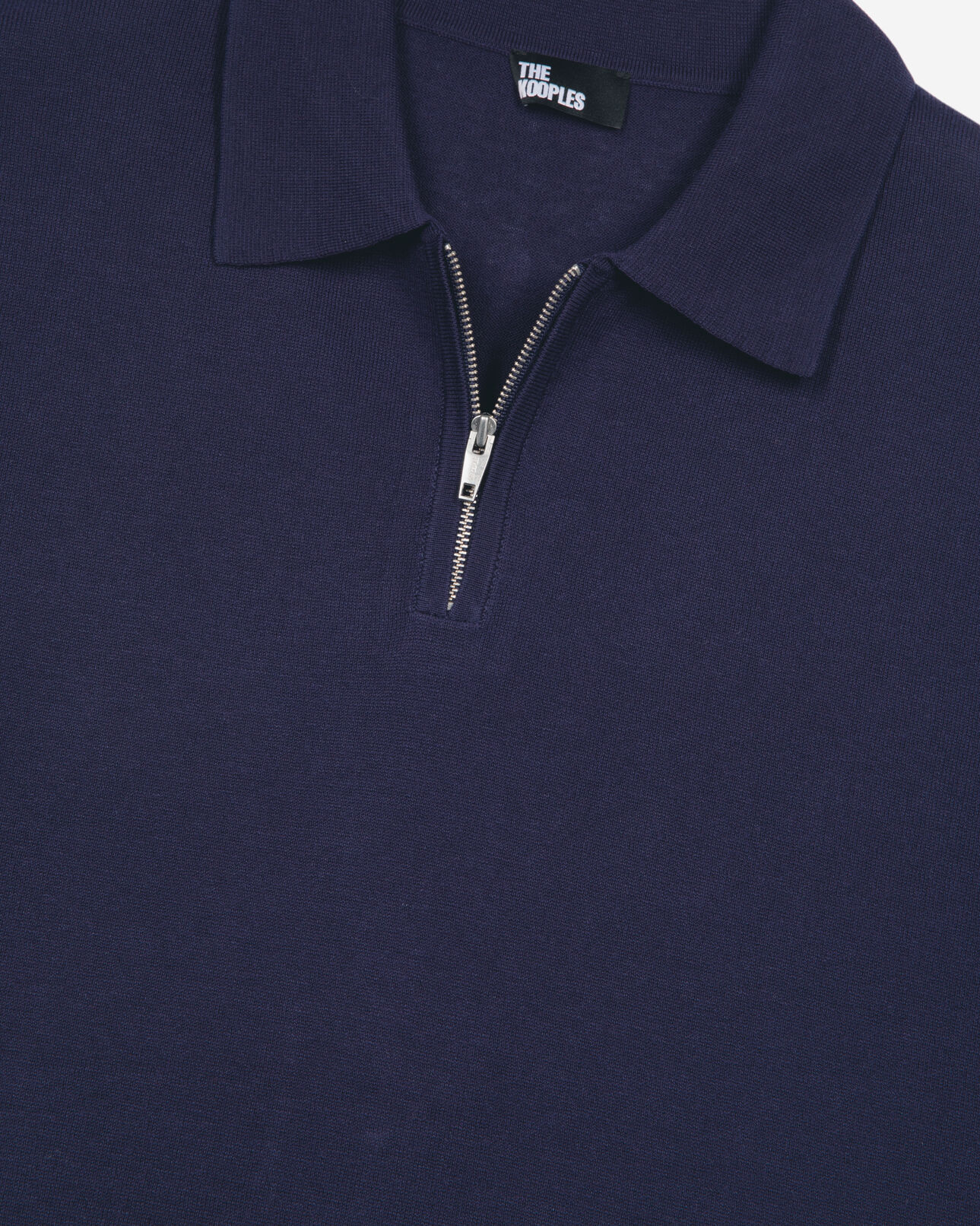 The Kooples MEN NAVY navy blue knit polo