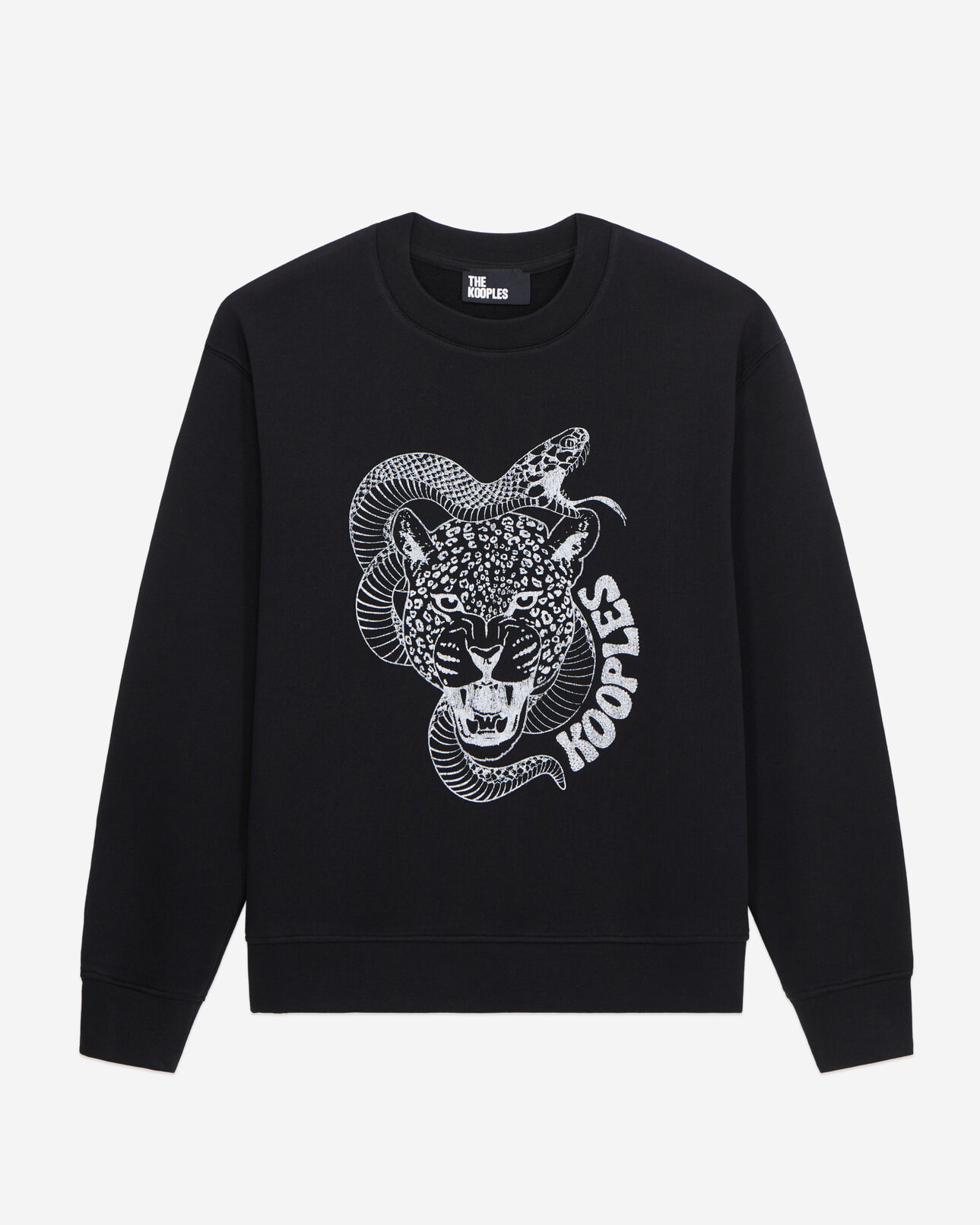The Kooples FEMME BLACK sweatshirt avec sérigraphie noir